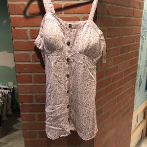 NWT Wallflower 1X Pink Floral Dress Cottagecore